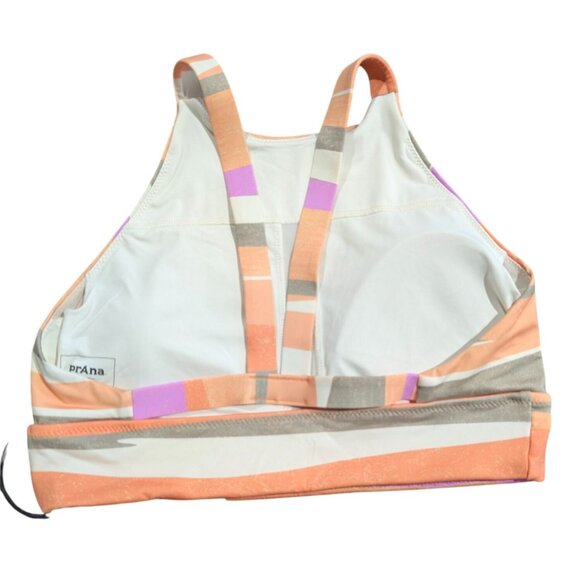 Prana Swim Bikini Top Womens Small Quick Dry High Neck Removable Soft Cups NWT - Picture 2 of 4